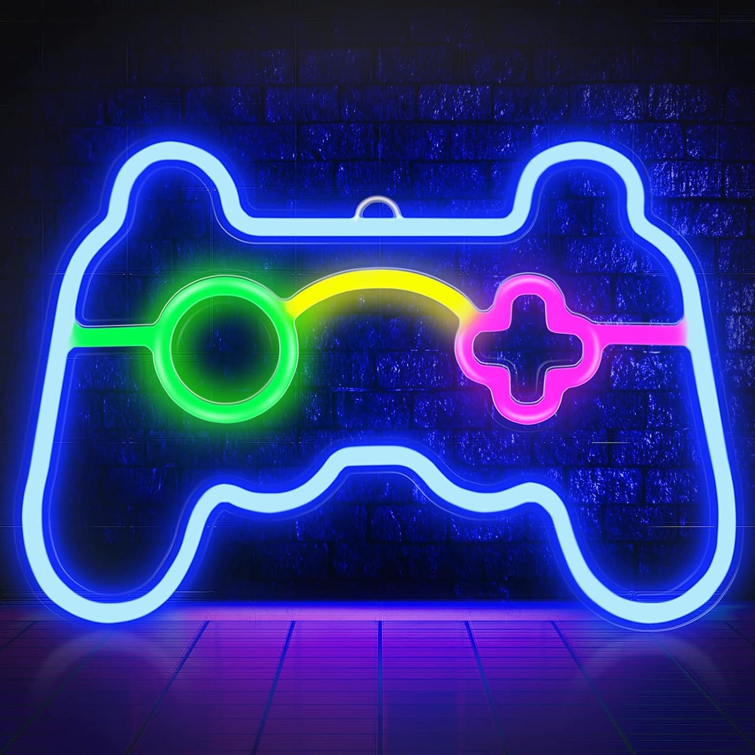 LED Neon Signs Gamepad Neon Sign Shape for Gamer Room Wall Bedroom Decor Lights