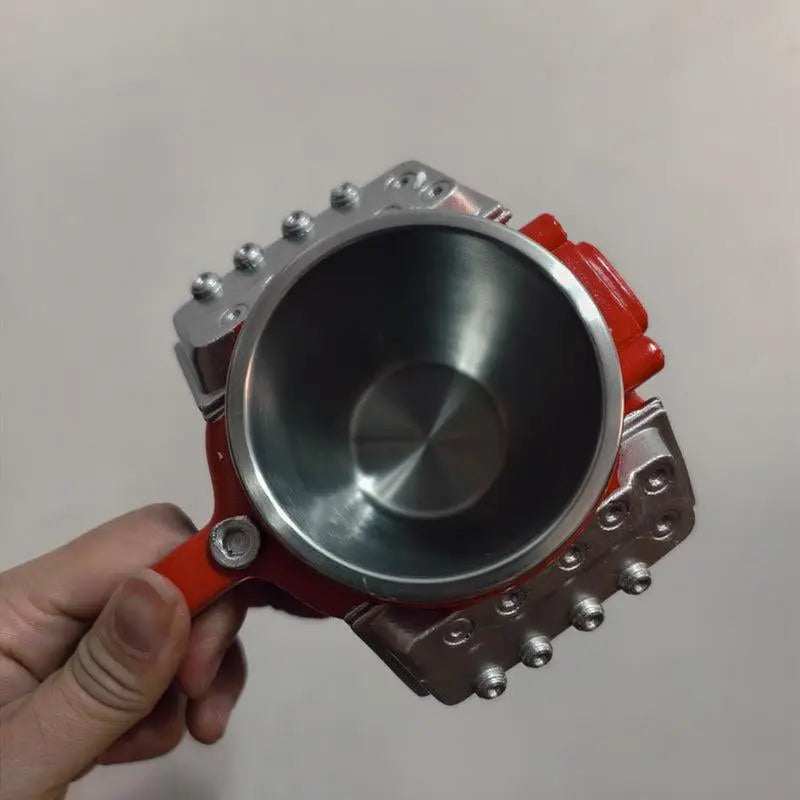 Engine-Themed Coffee Mug, a Retro-Styled, Realistic V8 Engine Stainless Steel Mug, a Personalized Double-Walled Insulated Car Mug with a Handle, the Perfect Gift for Father'S Day, Christmas, Husbands, Mechanics, and Car Enthusiasts.