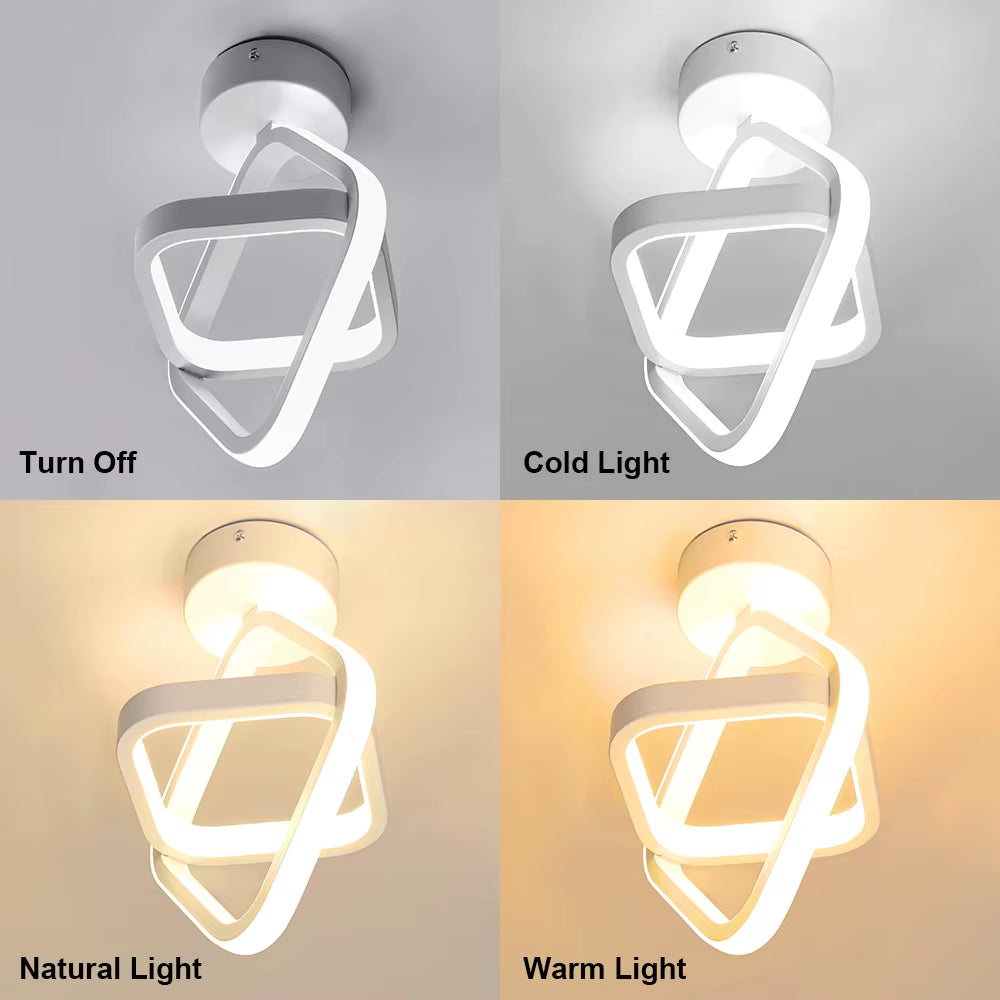 LED Strip Aisle Ceiling Lights Modern Minimalist Living Room Lamps for Balcony Entrance Staircase Home Decor Multiple Shapes