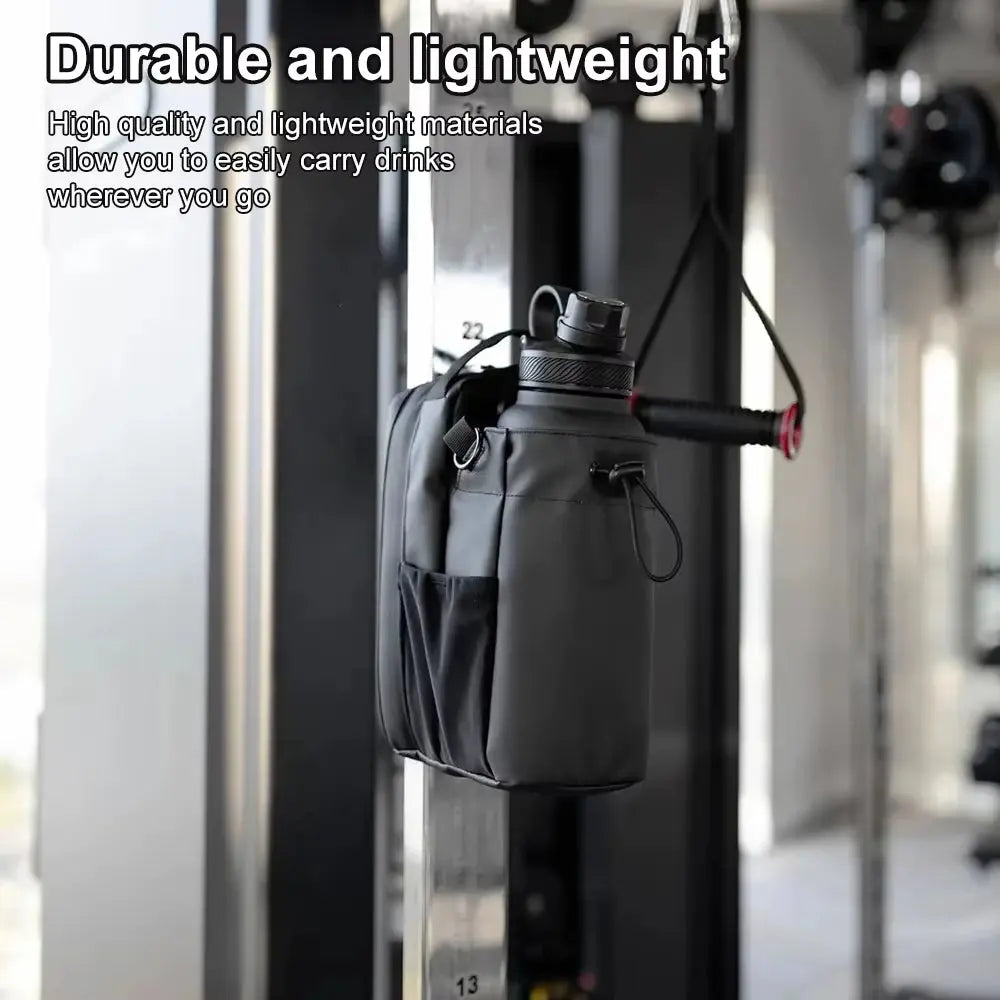 Magnetic Gym Bag Large Capacity Magnetic Carrier Bag with Phone Pocket Portable Gym Water Bottle Pouch Gym Accessories Organizer