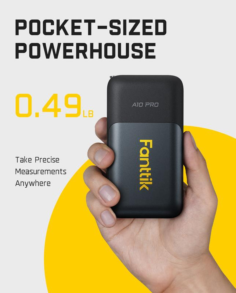 【Christmas Gift】Fanttik A10 Pro 2-In-1/A10 Apex 3-In-1 Digital Laser Tape Measure with HD IPS Color Display, 165Ft Rechargeable Laser Measurement Tool & 9.8Ft Measuring Tape, 6 Units Selectable, for Distance/Area/Volume Christmas Gift Industrial Home