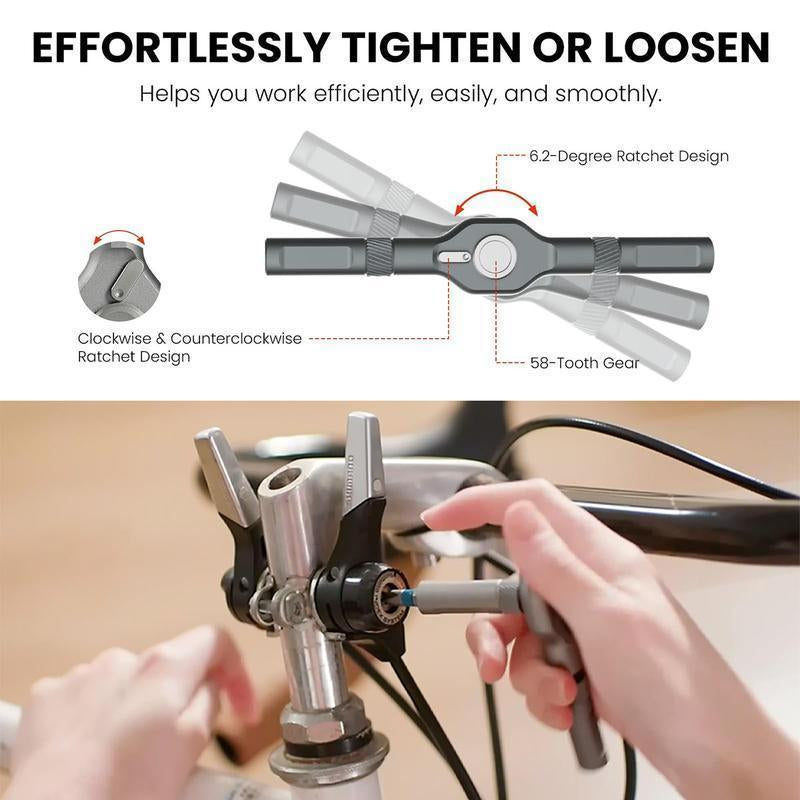 【Tiktokshopholidayhaul】Seese 24 in 1 Dly Screwdriver Set,1 Set Switchablescrewdriver Shape Magnetic Screwdriver Set,Compact and Portable Ratchet Screw0Driver Sethome Repair Tool Box Gift for Thanksgiving,Christmas,New Year