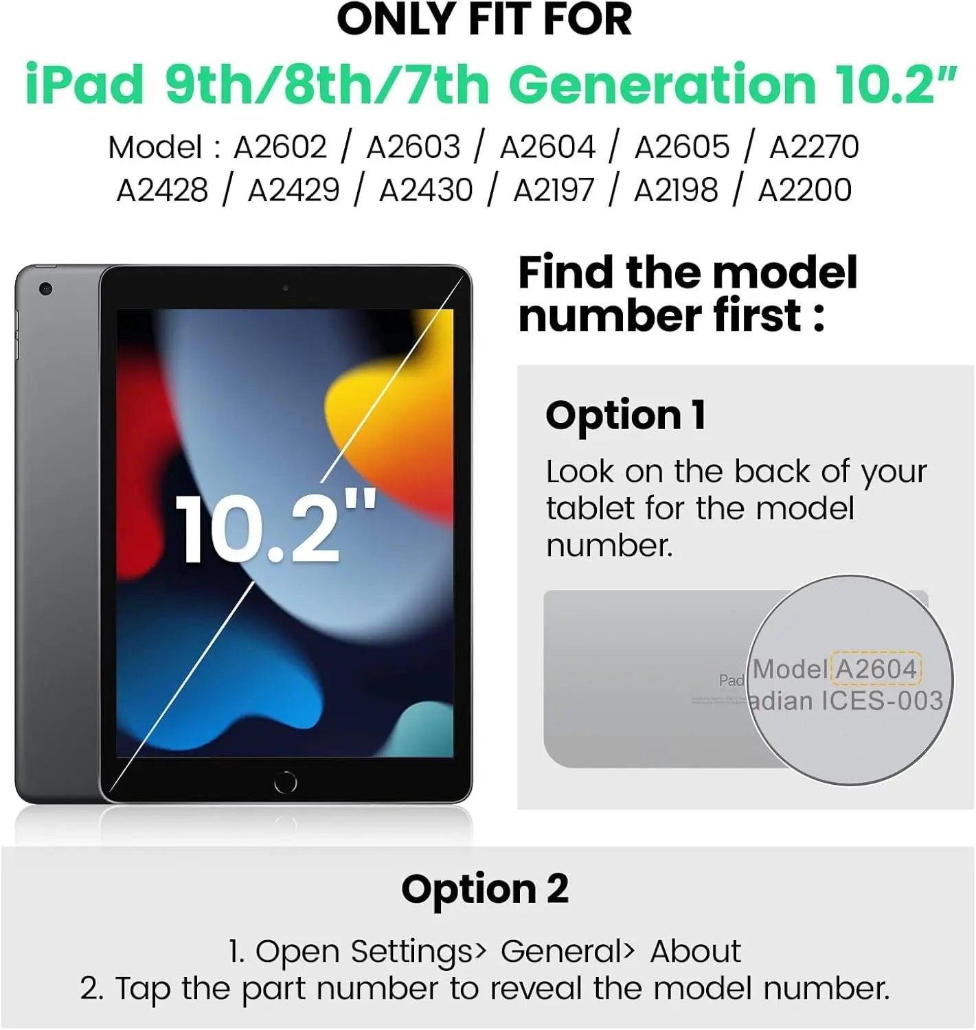 for Ipad 9Th/8Th/7Th Generation Case 10.2" 2021-2019, Full-Body Shockproof Heavy Duty Protective Case with Screen Protector, Rotating Stand/Handle/Shoulder Strap for Ipad 10.2, Black/Blue