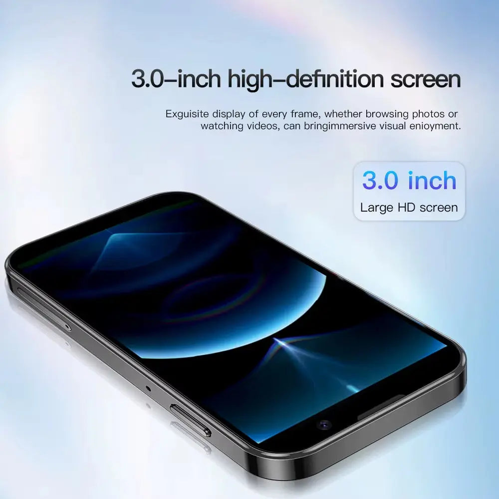 16SE Mini Smartphone 16GB ROM Android 9.0 Wifi Dual SIM Standby Play Store 3G WCDMA 3.0"Little Smart Cellphone New Version