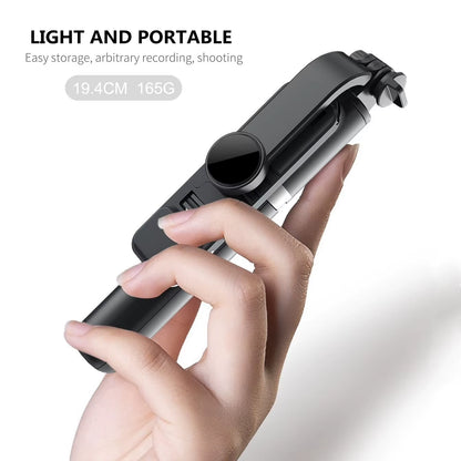 2024 New Wireless Selfie Stick Tripod Bluetooth Foldable Monopod with Led Light Remote Shutter for Iphone Wholesale