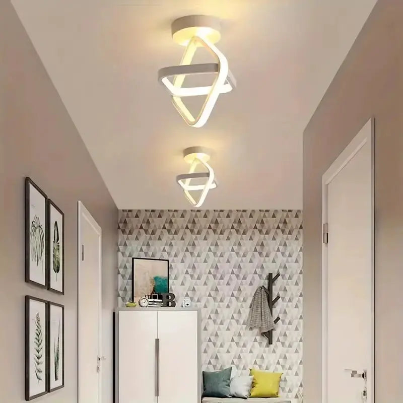 LED Strip Aisle Ceiling Lights Modern Minimalist Living Room Lamps for Balcony Entrance Staircase Home Decor Multiple Shapes