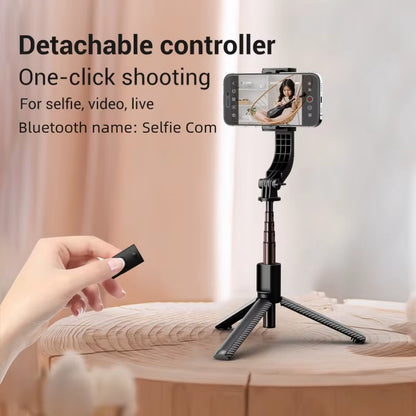 Selfie Tripod Bluetooth Gimbal Stabilizer 360 ° Rotation Stable Shooting for Smartphone Live Vertical Shooting Bracket