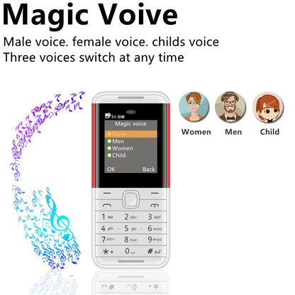BM5310 3 SIM Card 3 Standby Mini Mobile Phone Auto Call Recorder Bluetooth Dial Speed Dial Magic Voice 1.3" Cellphone