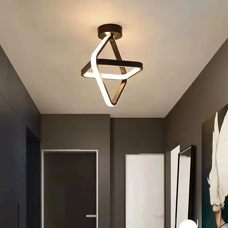 LED Strip Aisle Ceiling Lights Modern Minimalist Living Room Lamps for Balcony Entrance Staircase Home Decor Multiple Shapes