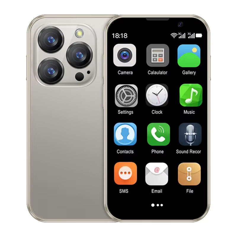 16SE Mini Smartphone 16GB ROM Android 9.0 Wifi Dual SIM Standby Play Store 3G WCDMA 3.0"Little Smart Cellphone New Version