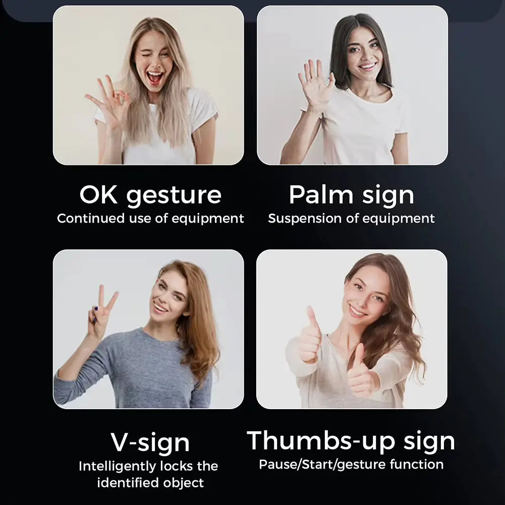 Auto Face Tracking Tripod 360° Rotation Auto Tracking Phone Holder Face Tracking Phone Tripod Holder for Tiktok Video Recording