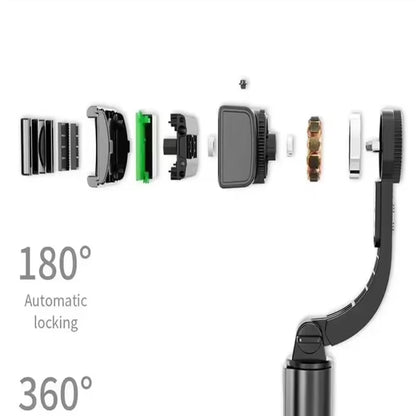 Selfie Tripod Bluetooth Gimbal Stabilizer 360 ° Rotation Stable Shooting for Smartphone Live Vertical Shooting Bracket