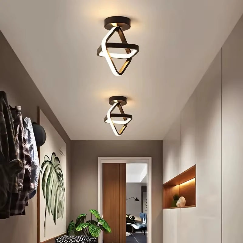 LED Strip Aisle Ceiling Lights Modern Minimalist Living Room Lamps for Balcony Entrance Staircase Home Decor Multiple Shapes