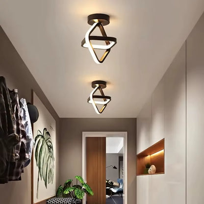 LED Strip Aisle Ceiling Lights Modern Minimalist Living Room Lamps for Balcony Entrance Staircase Home Decor Multiple Shapes