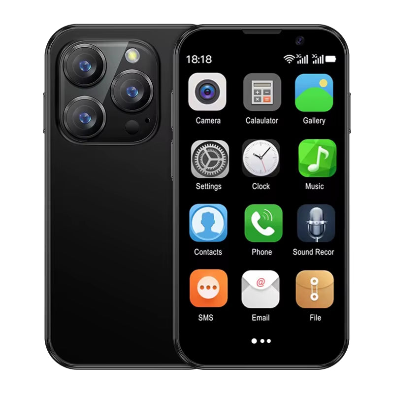 16SE Mini Smartphone 16GB ROM Android 9.0 Wifi Dual SIM Standby Play Store 3G WCDMA 3.0"Little Smart Cellphone New Version